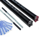 Pair Of 2" Garage Door Torsion Springs With Non-slip Winding Bar&gloves,high .... Fixed Price $98.17.