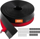 Vevor Garage Door Seal Top And Sides Strip, 20 Ft Universal Weather Strippi. Fixed Price $40.68.