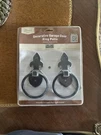 Crown Metalworks Premium Decorative Garage Door Ring Pulls 2-PACK # 10028. Fixed Price $29.69.