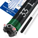 Yotoolgds Left-hand Wind Garage Door Torsion Spring 0.243 1.75 33 W/ Bars & Glov. Fixed Price $34.26.