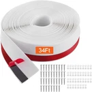 Vevor Garage Door Seal Top And Sides Strip, 34 Universal Ft, White. Fixed Price $38.39.