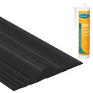 Tolanbbt 12FT Universal Garage Door Rubber Threshold Strip 300ML Black. Fixed Price $50.98.