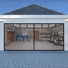 Liamst Garage Screen For 2 Car DOOR-16X7FT 16*7FT, Black. Fixed Price $61.35.