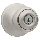 Kwikset Polo Satin Nickel Keyed Entry Door Knob Microban Antimicrobial. Fixed Price $11.99.