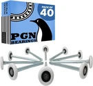 Pgn 2" Nylon White Garage Door Rollers 6200-2RS Bearing, Dual-sealed, Q. Fixed Price $141.62.