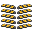 Guardian Parking Stop, 2FT Rubber Curb W/ Mounting Holes, Black/yellow, 10 Pack. Fixed Price $241.99.