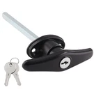 Qjaiune 1 Pack Truck Cap Locking T-handles Black Camper Topper Lock,. Fixed Price $14.76.