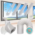 Portable Air Conditioner Window Vent Kit With 5.9 Exhaust Hose Adjustable. Fixed Price $47.18.