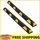 2PC 44000LB Rubber Parking Stopper For Garage,car Curb Wheel Stops W/safety Stri. Fixed Price $85.99.