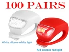 100 Pairs Red White Safety Lights Led Silicone Frog Bike Scooter Bulk Blinky New. Fixed Price $49.49.