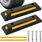 Rubber Parking Curb, Garage Floor 2 Pack, Heavy Duty Wheel Stopper.... Fixed Price $38.99.