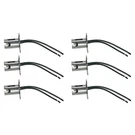 Uhanbut Car Light Bulb Socket, BAY15D 1157 Led Lamp 6PCS, Silver. Fixed Price $10.11.