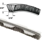Prime-line 3/16" X .156" 18' Bag Gray Weatherstrip Pile T8658. Fixed Price $16.11.