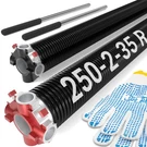 Toriexon Garage Door Spring 0.250 35 (pair), Black. Fixed Price $134.05.