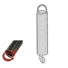 140 Lb Red/dark Blue Garage Door Extension Spring 25" W/ Safety Cable. Fixed Price $48.40.