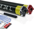 Pair Of 2" Garage Door Torsion Springs Set With Non-slip Winding Bars & Gloves. Fixed Price $75.99.