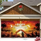 Lsseauto Christmas Garage Door Cover, Nativity Scene 7X16FT, Orange. Fixed Price $71.23.