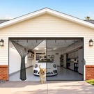 Yotache 16X7 Ft Garage Screen Door With Magnetic Closure And Heavy Duty Design. Fixed Price $166.99.