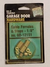Vtg-do-it Yourself Garage Door Hardware (cable Ferrules $ Stops ) 1/8" #GD-12151. Fixed Price $8.24.