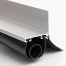 Weatherproof Garage Door Seal Kit - 10FT Rubber & Brush With Aluminum Track. Fixed Price $159.99.