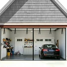 Garage Door Screen 16X7FT Magnetic Retractable Fiberglass Mesh Black Fego Heavy. Fixed Price $59.99.