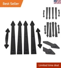 Magnetic Decorative Garage Door Curb Appeal Faux Hinges Handles Hardware Kit .... Fixed Price $66.54.