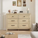 6-DRAWER Wooden Dresser For Bedroom, Freestanding Storage Chest Living. Fixed Price $153.89.