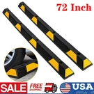 2PCS 72" Rubber Curb Parking Block Car Wheel Tire Stopper Garage Driveway. Fixed Price $115.69.