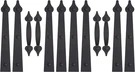 Decorative Magnetic Garage Door Hinges Hardware, 12 Pieces Accents. Fixed Price $40.99.