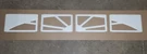 White Sunset 503 Window Inserts/short Panel Ideal Garage Doors Of 4. Fixed Price $104.97.