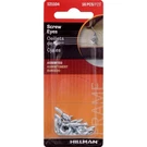 Hillman 121104 Zinc Plated Assorted Size Screw Eyes For Picture Hanging. Fixed Price $7.04.