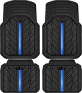 Metal Medium Rubber Floor Mats For Car Heavy Black Blue 4PCS. Fixed Price $60.91.