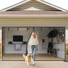16X7FT Pet Mesh Garage Door Screen With Magnetic Closure - Perfect For 2 Cars. Fixed Price $88.00.