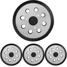 Gnellkoor 4 Pack 5 8 Hole Hook Loop Replacement Orbital Sander Metal Pad. Fixed Price $37.22.