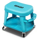 Blue 300 Lbs 360-DEGREE Removable Rolling Garage Stool Mobile Seat Workshop. Fixed Price $47.99.