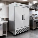 54"COMMERCIAL Freezer 49CU.FT Double Door Reach-in Air Cooling 6 Shelves. Fixed Price $2648.00.