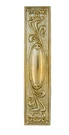 Antique Art Nouveau Brass Push Plate Whiplash Lilies & Tulip Design Door. Fixed Price $43.99.