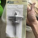 Blue Hawk Style Keyed Garage Door Lock Handle 0586759. Fixed Price $10.00.