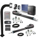 LA412PKGUL Solar-powered Dual Swing Gate Operator Kit Primary And Secondary Arms. Fixed Price $3250.00.