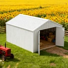 12FT X 20FT Single Garage Metal Shed Double Outdoor Storage Unit. Fixed Price $2484.79.