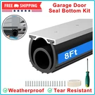 8 Ft Garage Door Seal Bottom Kit - Heavy Duty Rubber U+o Ring Weather Stripping. Fixed Price $49.80.