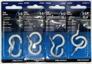 Four Packs Hillman Cup Hook, White Vinyl, 1.25" -121024 Lot Of 8 Hooks. Fixed Price $7.00.