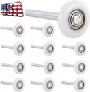 12 Set Premium 2" Nylon Garage Door Roller Wheels 11 Ball Bearing 4" Inch Stem. Fixed Price $18.92.