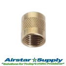 C&d Valve CD2245 1/4 Flare Cap, Round Brass W/ Neoprene O-ring Seal. Fixed Price $6.80.