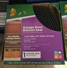 New Duck Garage Bottom Seal For Wood Doors 2.25" X 18FT Black Rubber. Fixed Price $6.00.