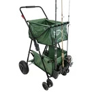 Easygo Fishing Cart Wagon - 5 Rod Holder, Portable, Large Air Rubber Wheels. Fixed Price $131.01.