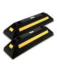 Pyle 2-PACK Heavy Duty Rubber Wheel Stops For Garage Parking Durable, High-visib. Fixed Price $46.00.