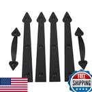 Magnetic Decorative Garage Door Curb Appeal Faux Hinges Handles Hardware Kit Col. Fixed Price $36.01.
