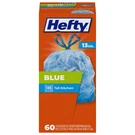 Hefty Blue Trash Bags 13 Gallon 60 Count SYNCHKG110679. Fixed Price $12.30.