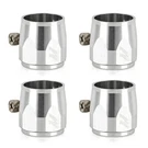Mishimoto MMHXF-10-4-SL Aluminum -10AN Hex Hose Finisher Clamp Set, Silver. Fixed Price $15.00.